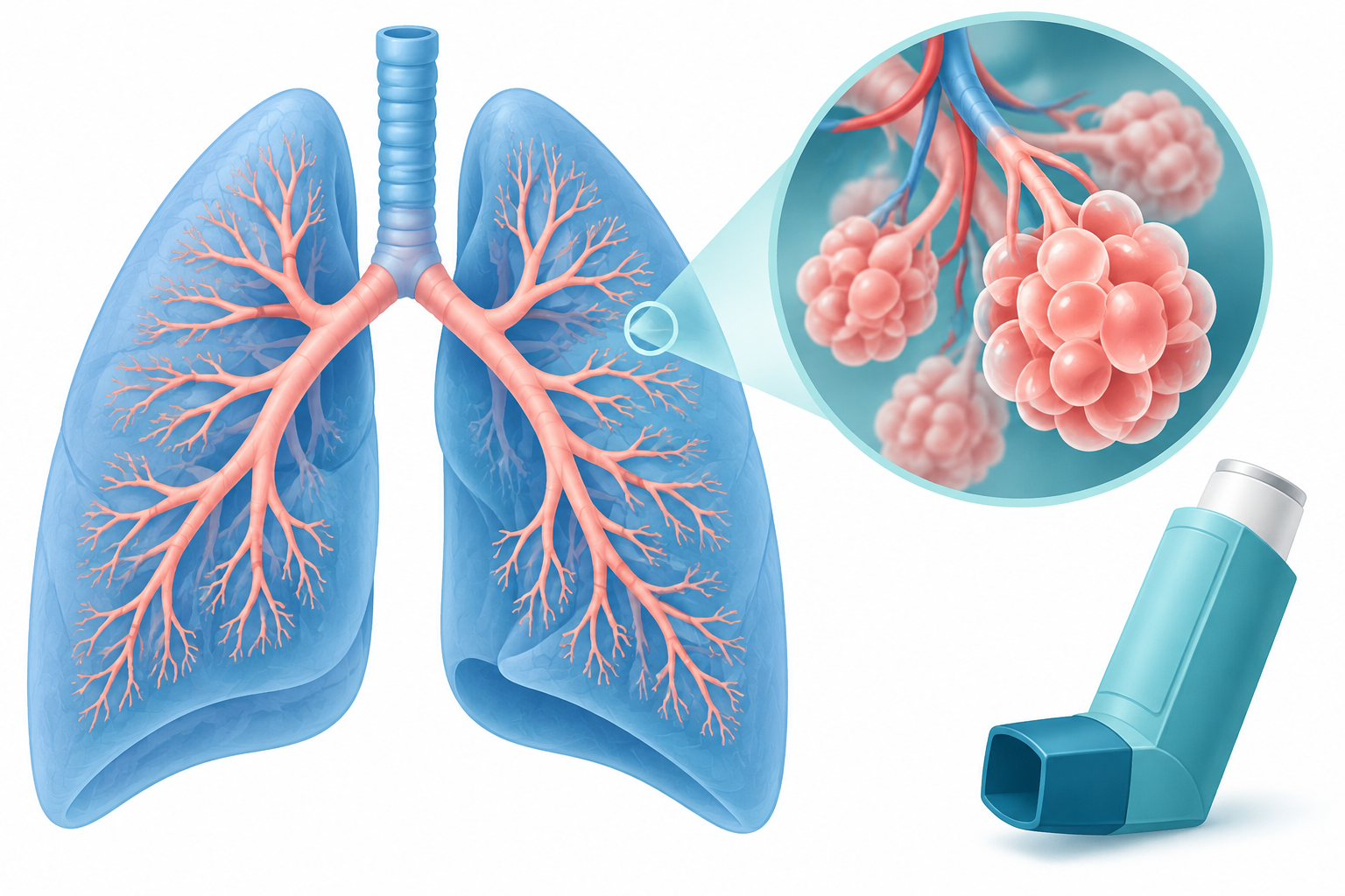 Lung Anatomy for GPAT: Airways, Alveoli and Drug Dose Chart